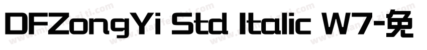 DFZongYi Std Italic W7字体转换